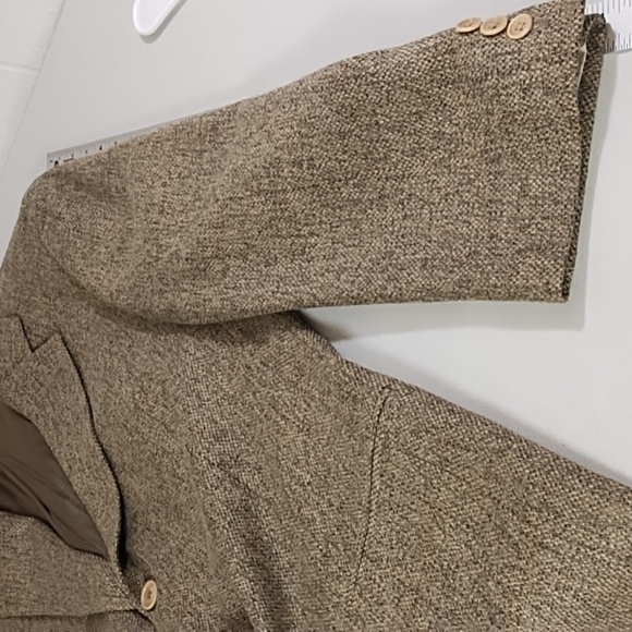 Ermengildo Zegna Made in Switzerland Wool Tweed Sport Coat Suit Jacket Lined - Picture 14 of 15